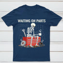 Waiting On Parts Funny Skeleton Auto Mechanic Technician T-Shirt
