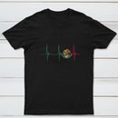 Mexico Heartbeat EKG Pulse Mexican Pride Emblem T-Shirt