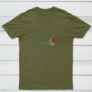Mexico Heartbeat EKG Pulse Mexican Pride Emblem T-Shirt