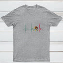 Mexico Heartbeat EKG Pulse Mexican Pride Emblem T-Shirt