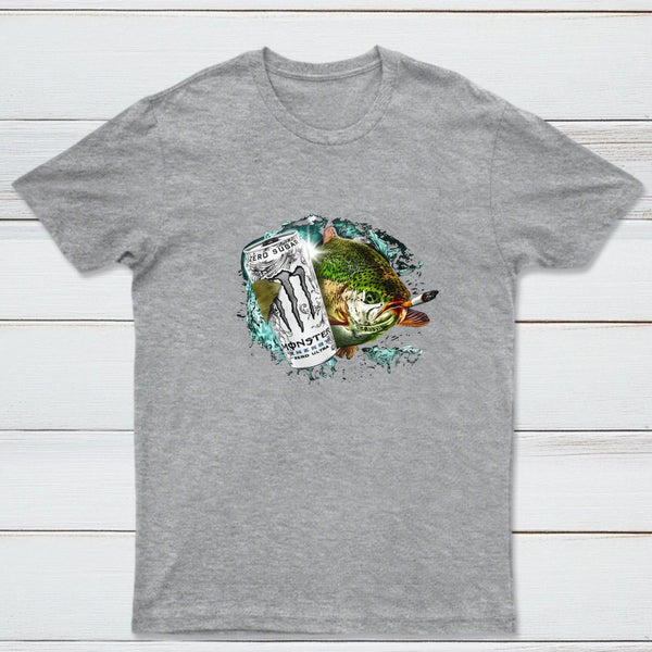 Dope Fish Shirt Funny White Monster Fish T-Shirt