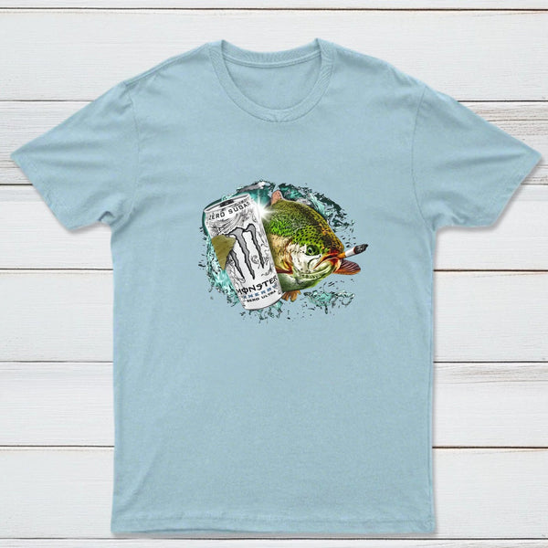 Dope Fish Shirt Funny White Monster Fish T-Shirt