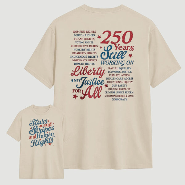 Stars and Stripes and Human Rights T-Shirt