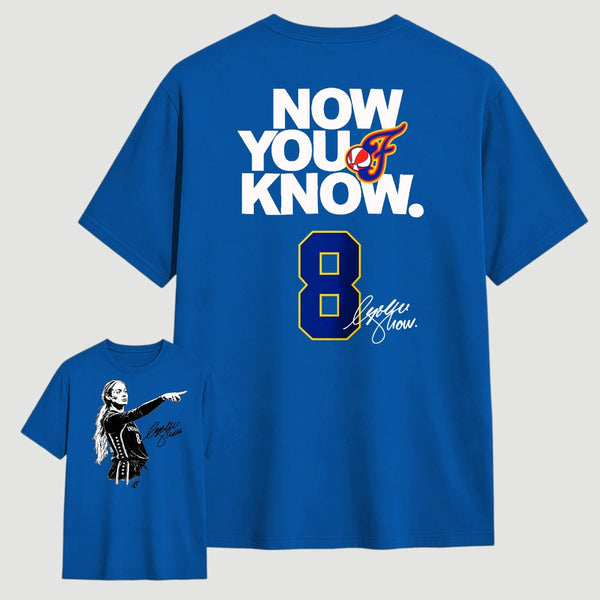 Sophie Cunningham Now You Know Double-Sided Basketball Graphic T-Shirt