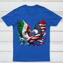 America Mexico Flag Vintage Mexican Roots American T-Shirt