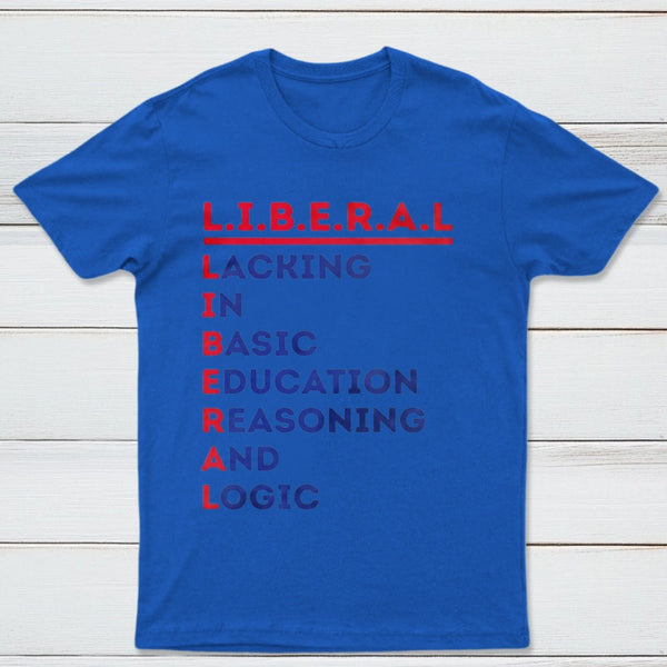 LIBERAL Acrostic Graphic Print Cotton T-Shirt