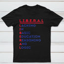 LIBERAL Acrostic Graphic Print Cotton T-Shirt