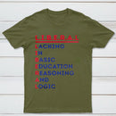 LIBERAL Acrostic Graphic Print Cotton T-Shirt
