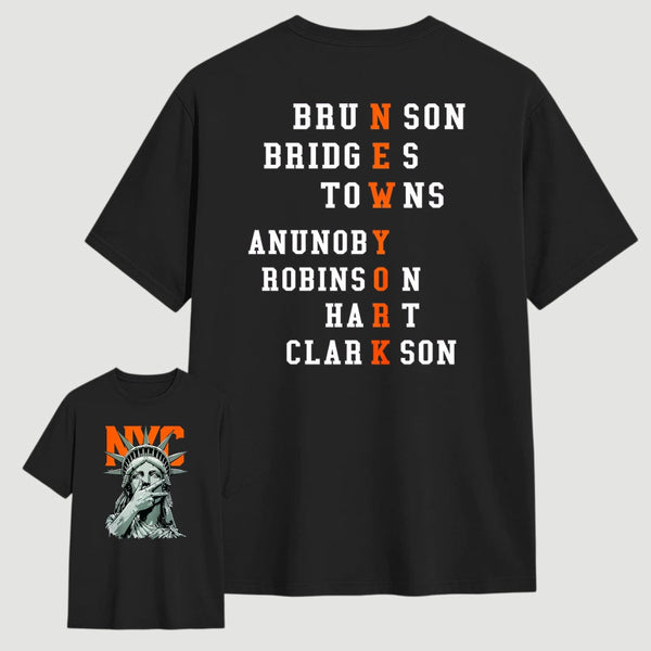 NewYork 2 Side Basketball Fans T-Shirt