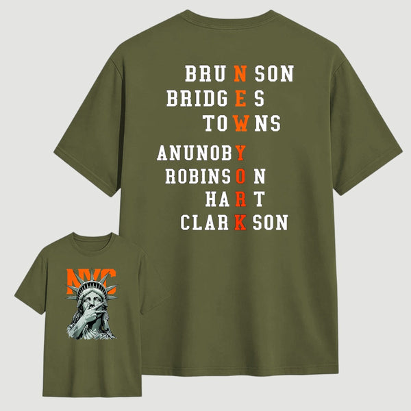 NewYork 2 Side Basketball Fans T-Shirt