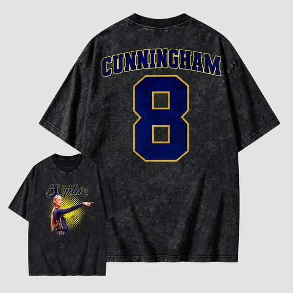 Sophie Cunningham Basketball Fan Gift Vintage Graphic Washed T-Shirt