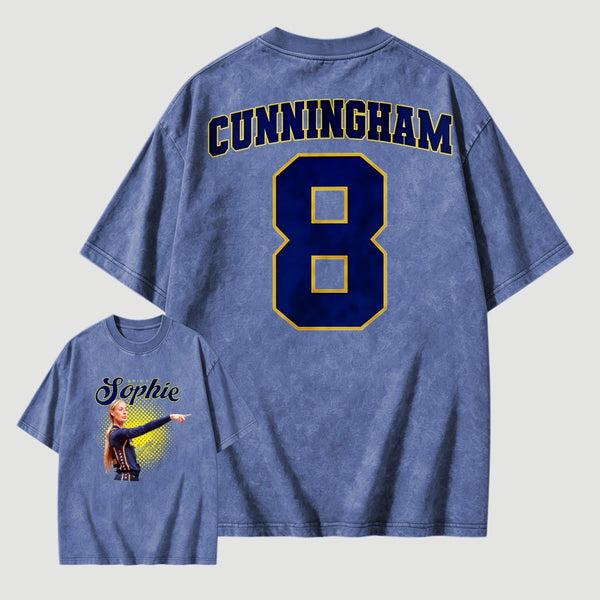 Sophie Cunningham Basketball Fan Gift Vintage Graphic Washed T-Shirt
