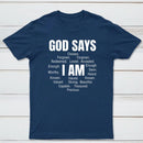 Christian Shirt Women God Says I Am Graphic T-Shirt