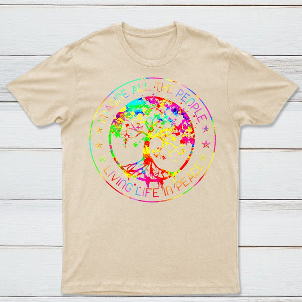 All The People Imagine Living Life in Peace T-Shirt