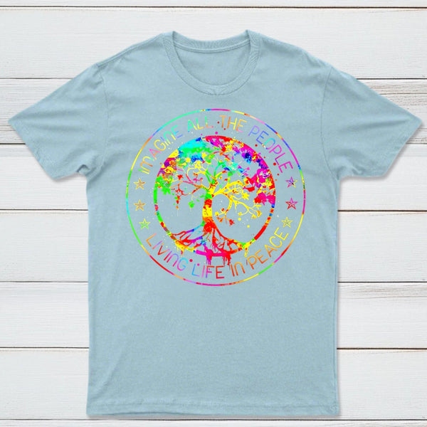 All The People Imagine Living Life in Peace T-Shirt