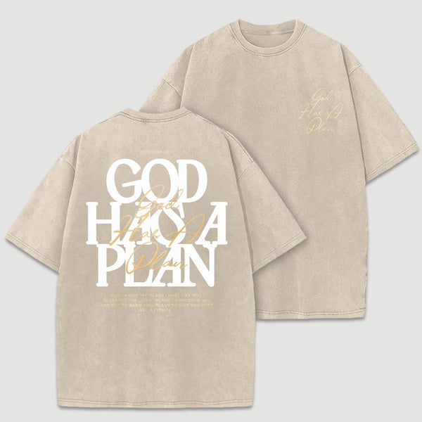 Vintage God Has A Plan Double-Sided T-Shirt