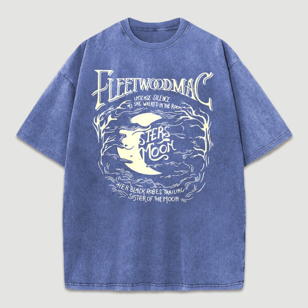 Vintage Moon Pattern T-Shirt