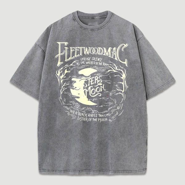 Vintage Moon Pattern T-Shirt