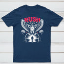 To Honor Rush Band Vintage Rock Owl Wings T-Shirt