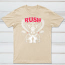 To Honor Rush Band Vintage Rock Owl Wings T-Shirt