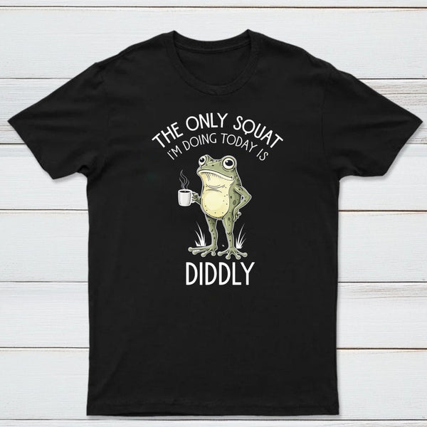 Funny Frog Graphic Diddly Squat T-Shirt