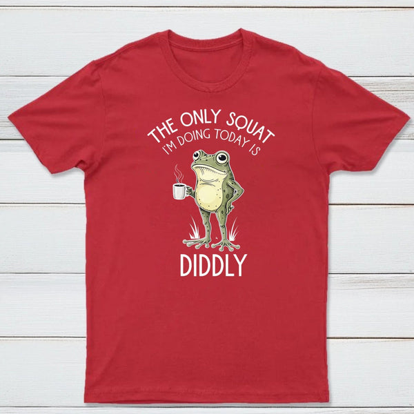 Funny Frog Graphic Diddly Squat T-Shirt