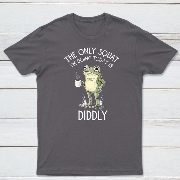 Funny Frog Graphic Diddly Squat T-Shirt