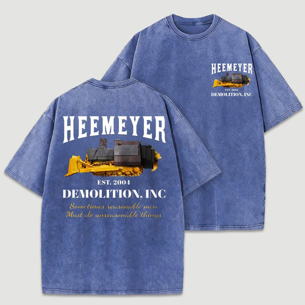 Heemeyer Demolition Inc Washed T-Shirt