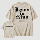 Jesus Is King Retro Washed Cotton T-Shirt