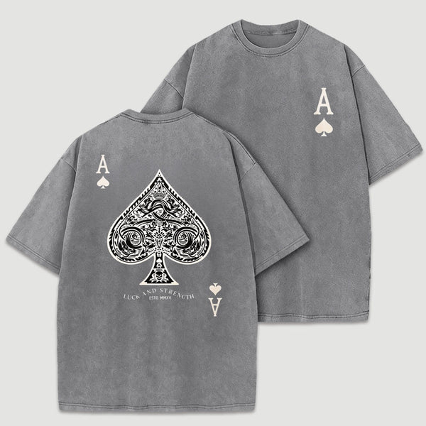 Vintage Ace Of Spades Washed T-Shirt