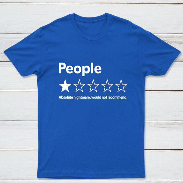 Funny 1-Star Review Graphic T-Shirt