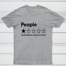 Funny 1-Star Review Graphic T-Shirt