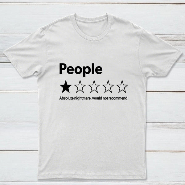 Funny 1-Star Review Graphic T-Shirt