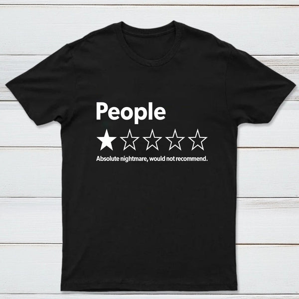 Funny 1-Star Review Graphic T-Shirt