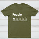 Funny 1-Star Review Graphic T-Shirt