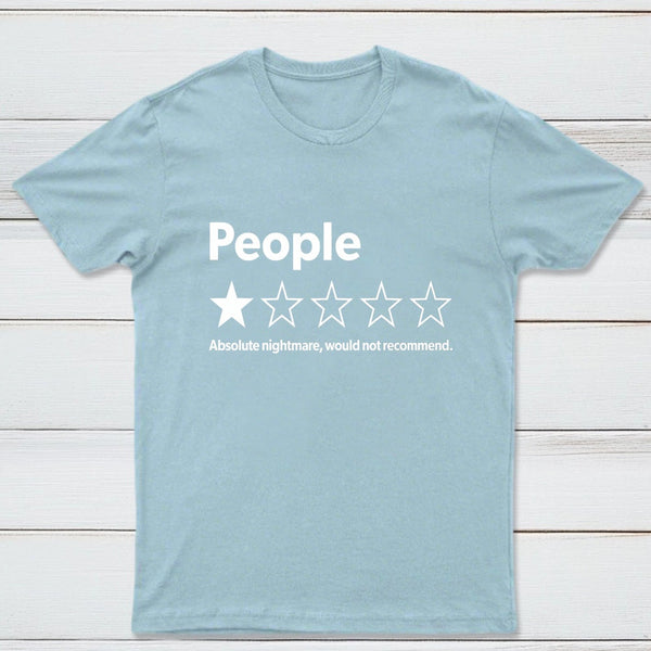 Funny 1-Star Review Graphic T-Shirt