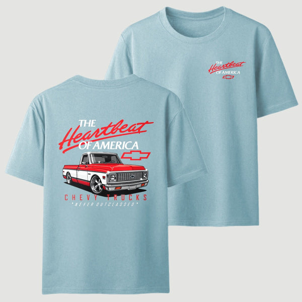 Old School Legend Tee Red Chevy Never Outclassed T-Shirt