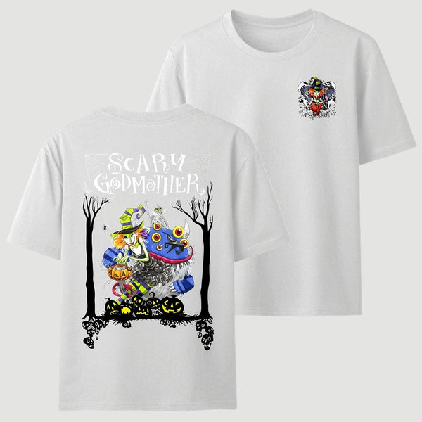 Scary Godmother Halloween Graphic T-Shirt