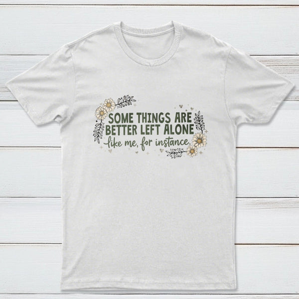Funny Introvert Sarcastic Floral Graphic T-Shirt
