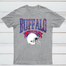 Vintage Football Hometown Team Print T-Shirt