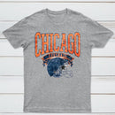 Vintage Football Hometown Team Print T-Shirt