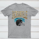 Vintage Football Hometown Team Print T-Shirt