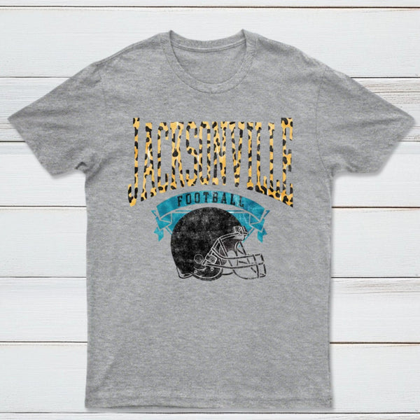 Vintage Football Hometown Team Print T-Shirt