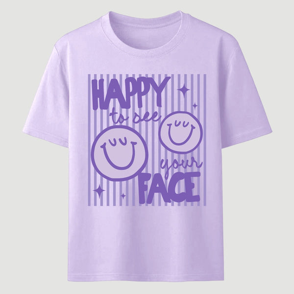 Happy to See Your Face Teacher Back to School Gift T-Shirt
