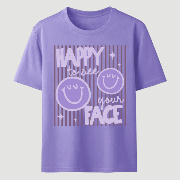 Happy to See Your Face Teacher Back to School Gift T-Shirt