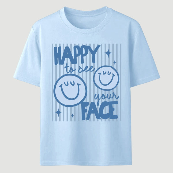 Happy to See Your Face Teacher Back to School Gift T-Shirt