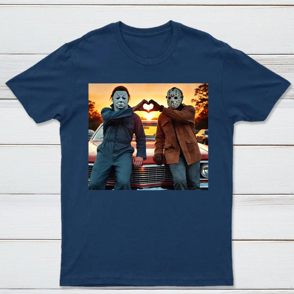 Vintage Michael Myers Halloween Heart Hands T-Shirt