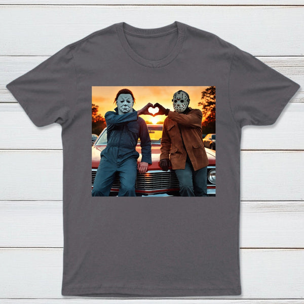 Vintage Michael Myers Halloween Heart Hands T-Shirt