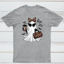 Boo-Jee Leopard Ghost Funny Fall Halloween T-Shirt