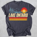 Lake Ontario Great Lakes Sunset Graphic T-Shirt
